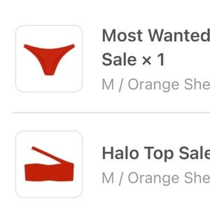 Jade swim halo top and most wanted bottom medium NWT